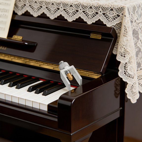 TABLZONE Professional Plated Silver Piano Key Leveling Device Compatible with Multiple Musical Instruments