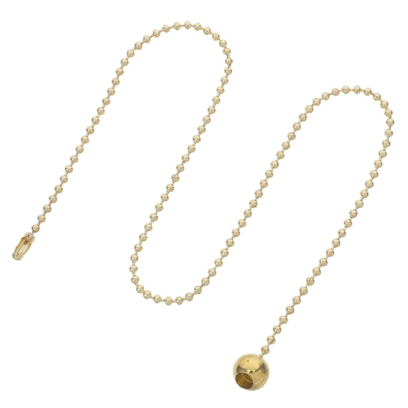 TABLZONE Metal Round Pull Chain Pendant for Ceiling Fan Light Fixture, Extension Replacement Decor Accessory