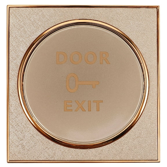 TABLZONE Golden Push to Exit Button Wall Plate for Doorbell Cover and Access Control System