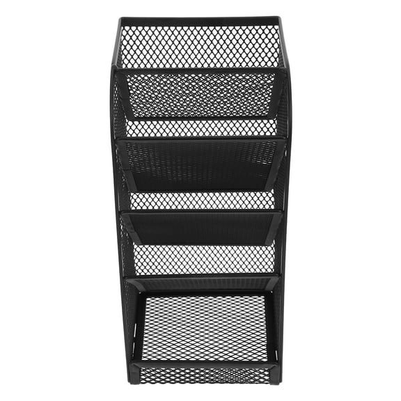 TABLZONE Quick Access Pen Holder Black Desktop Organizer for Office Supplies and Accessories 1 Set