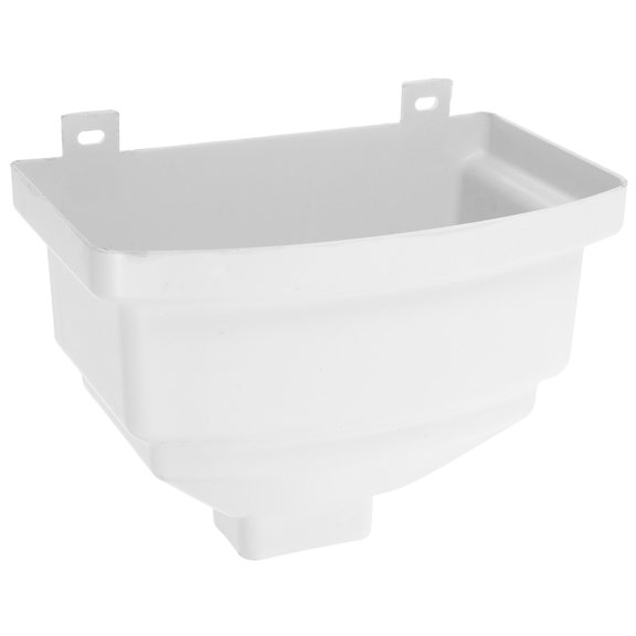 TABLZONE Rain Barrel Filter Rainwater Gutter White PVC Square For Water Drainage 1 Set