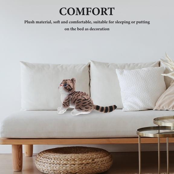 TABLZONE Decorative Cat Plush Toy Soft Multi Plush 1 Piece for Home Decor and Kids