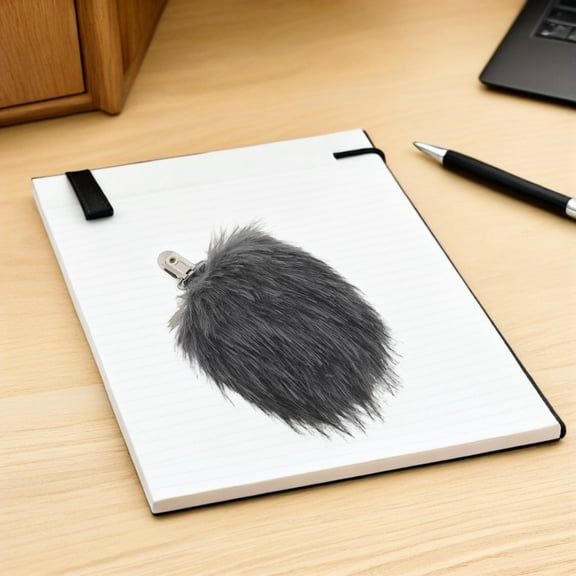 TABLZONE Realistic Grey Faux Bear Tail Clip on Costume Accessory for Animal Dress Up and Party Use