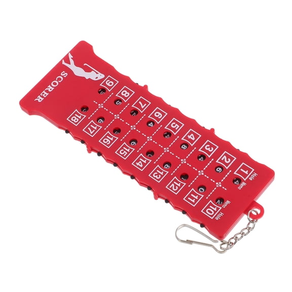 TABLZONE Red Golf Score Counter with Clear Intuitive Scoreboard for Professional Golf Tracking