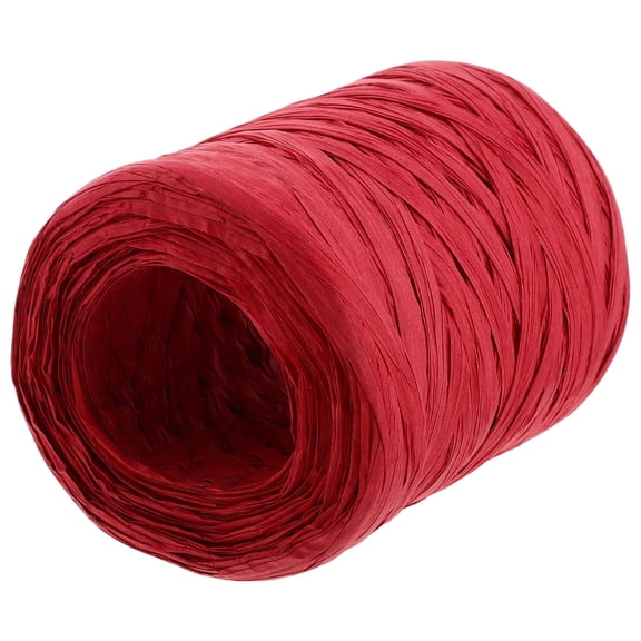 TABLZONE Red Raffia Paper Ribbon for Crafts, Versatile Wrapping Twine for Floral Arrangements, Wrapping and Packaging