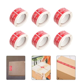 TABLZONE Red Shipping Handling Stickers Copper Plate Self-Adhesive Lightweight Decals for Secure Packaging