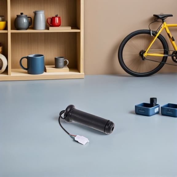 TABLZONE Replacement Twist Throttle Grip for E-Bike in Black with Comfortable Ergonomic Handle and Weather Resistance