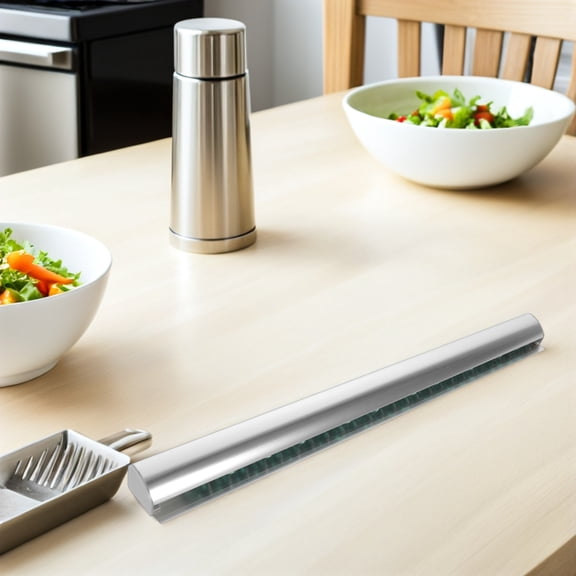 TABLZONE Plated Silver Kitchen Receipt Holder Metal Ticket Rail Display Slide Organizer