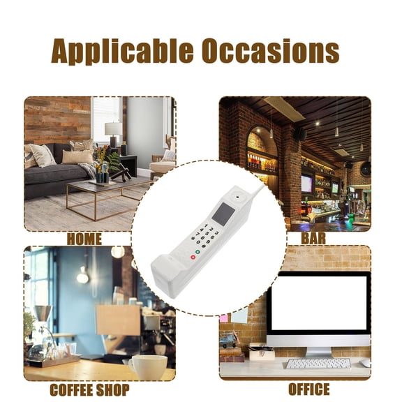 TABLZONE White Retro Cell Phone Prop with Realistic Details for Vintage Home and Stage Decor
