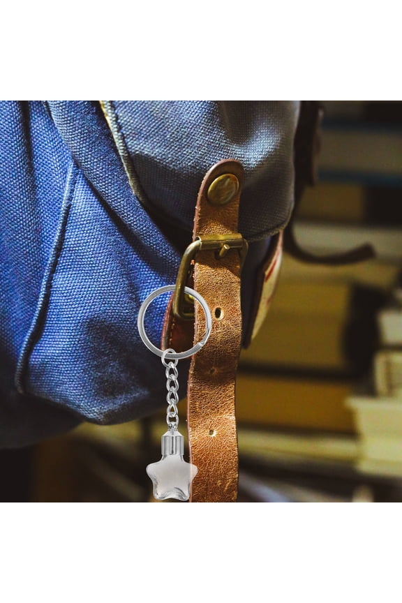 Reusable Glass Keychain Bottle Wish Container Multi-Use 1 Piece