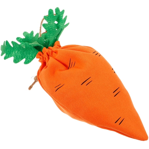 TABLZONE Decorative Cloth Easter Candy Storage Bags in Carrot Shape for Party Goodie Bags
