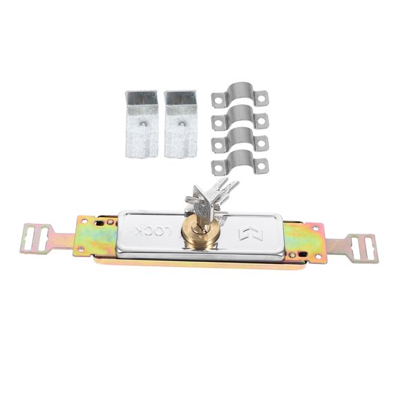 TABLZONE Rolling Shutter Door Lock Plated Silver with Copper Core Secure Bolt for Home Heavy Duty Anti Theft