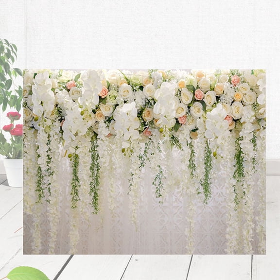 TABLZONE Rose Photography Backdrop, Lightweight Vinyl Cloth Background for Photo Shoots and Studio Use