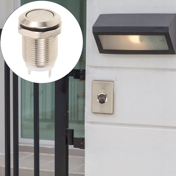TABLZONE Universal Doorbell Button 2-Pack Push Button for Installation Compatible