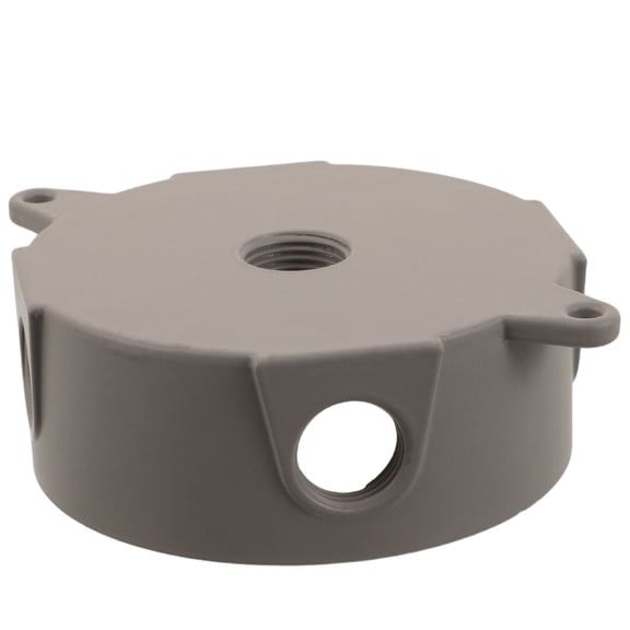 TABLZONE Round Electrical Branch Box in Plated Silver with Easy Installation for Ceiling Light Sockets