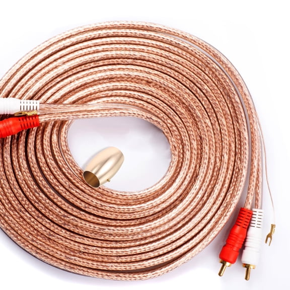 TABLZONE Round Hifi Design Audio Cable Splitter Ring for Speakers 1Pack