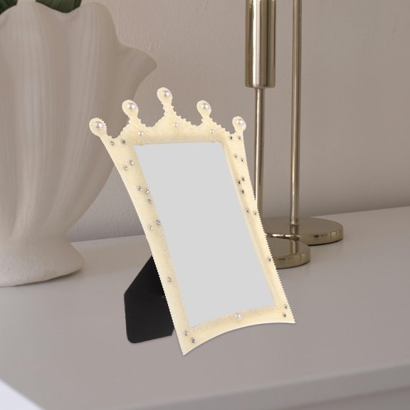 TABLZONE Rustic Crown Photo Frame 6-inch Tabletop Display Frame for Home Wedding Decor