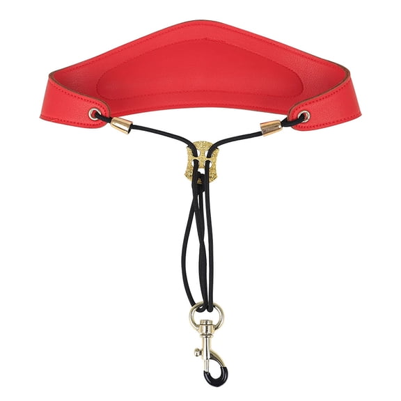 TABLZONE Red Saxophone Neck Strap with Metal Hook, Comfortable Fit, Easy to Attach for Sax Players