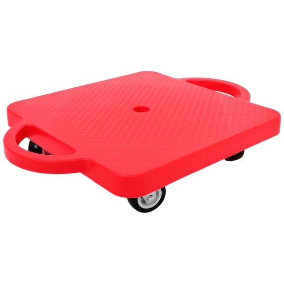 TABLZONE Red with Wheels for Balance Training, Indoor and Outdoor Fun for Kids and Adults