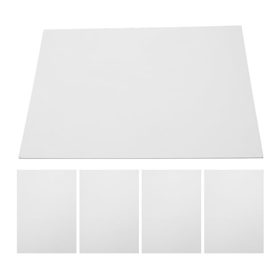 TABLZONE Decorative White Cardboard Paper Sheets Set of 5 for Crafts, , Scrapbooking, and Art Projects