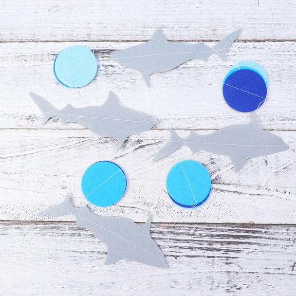 TABLZONE Shark Decoration Banner Multi Felt 1Set