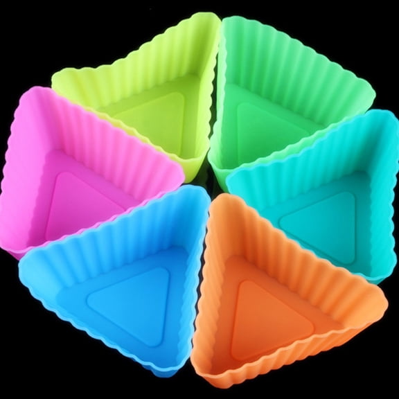 TABLZONE Silicone Muffin Cups for Baking Fridge Safe Assorted Color 20Pcs