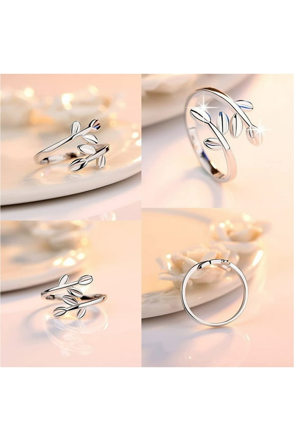 Adjustable Silver and Copper Open Rings for Women - Chic Statement Ring Set Perfect for Any Occasion