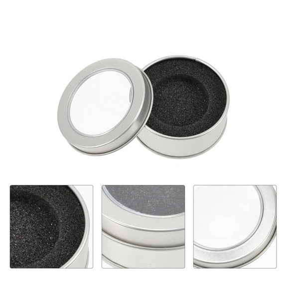 TABLZONE 3Pcs Coin Storage Case Silver Metal Holder with Anti Oxidation Material for Safe Coin Keeping