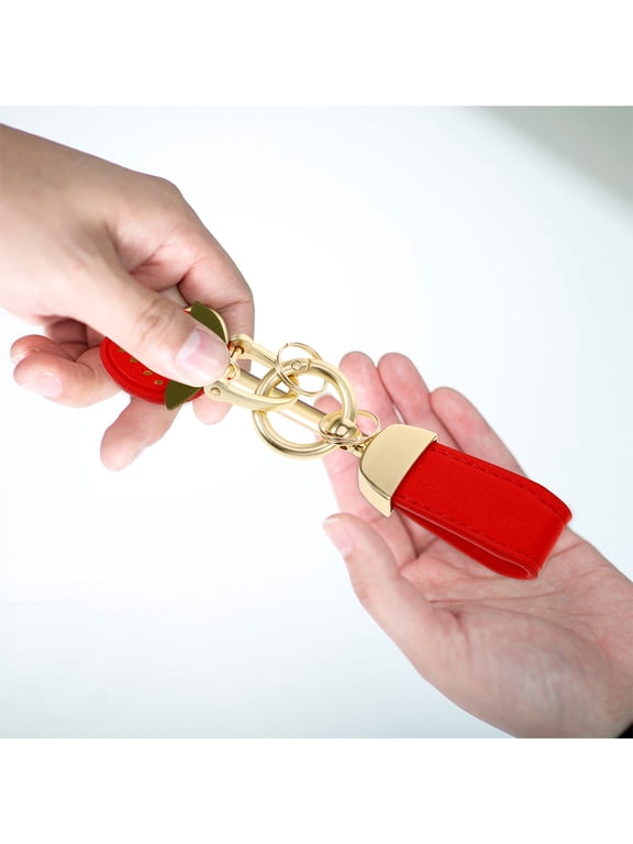 Red Strawberry Metal Keychain Cute Accessory for Stylish Decoration and Everyday Use