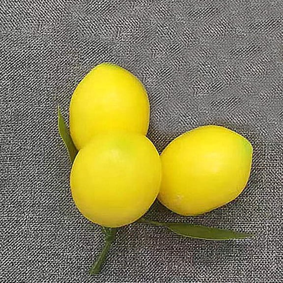 TABLZONE Lemon Model Simulation Plastic Fruit for Table Centerpieces and Farmhouse Kitchen Decor