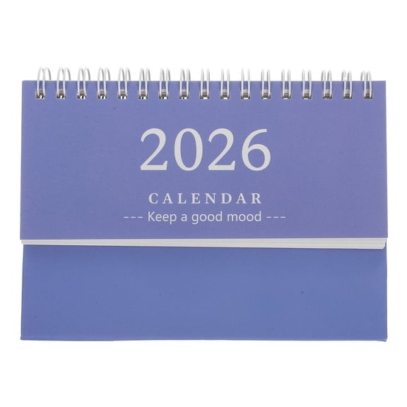TABLZONE Daily Standing Calendar 2026 Purple Paper Note Taking for Office Workers and Home Use