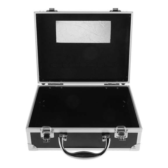 TABLZONE Small Capacity Black Tool Organizer Plastic Case for Outdoor and Indoor Storage
