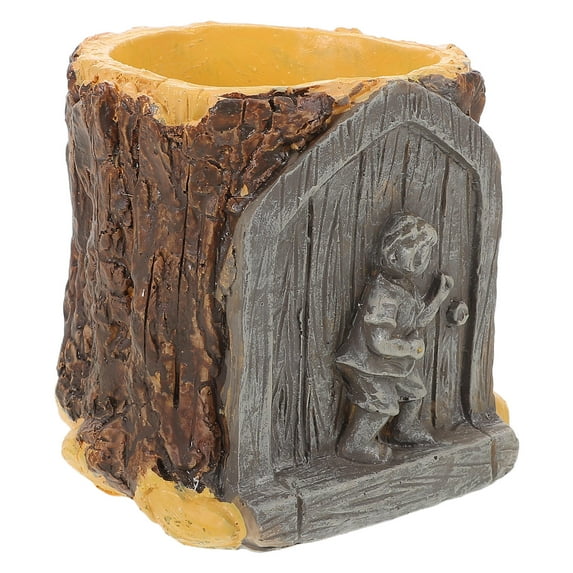 TABLZONE Succulent Planter Decorative Bonsai Pots Coffee Resin 1Pcs Home Decor