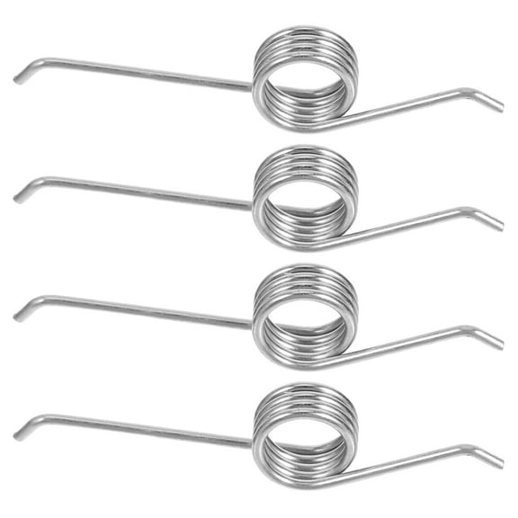 TABLZONE Sturdy Metal Torsional Spring Garbage Bucket Replacement Accessories Silver 4Pcs