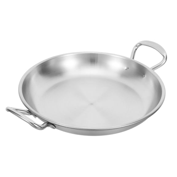 TABLZONE Stainless Steel Food Plate Serving Dish for Families 1Pack