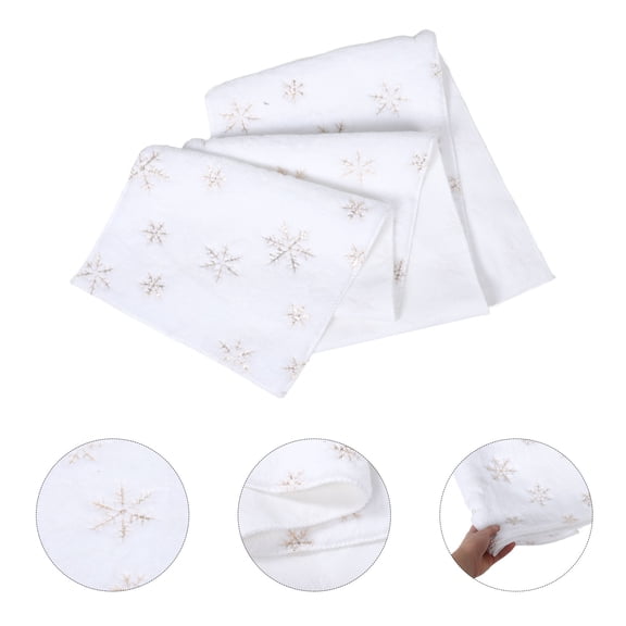 TABLZONE Snowman Table Runner with Sparkling Sequin Design for Christmas Holiday and Festive Home Decor