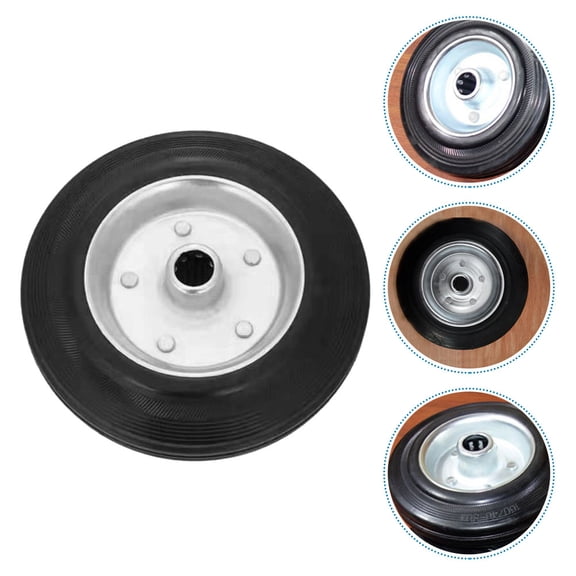 TABLZONE Solid Rubber Swivel Caster Wheel Heavy Duty Silent Movement Wheel for Trolley and Cart