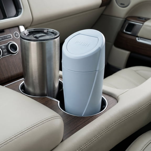 TABLZONE Portable Sky Car Trash Can with Quick Access Lid, Auto Dustbin Organizer for Vehicle Storage and Cleanliness