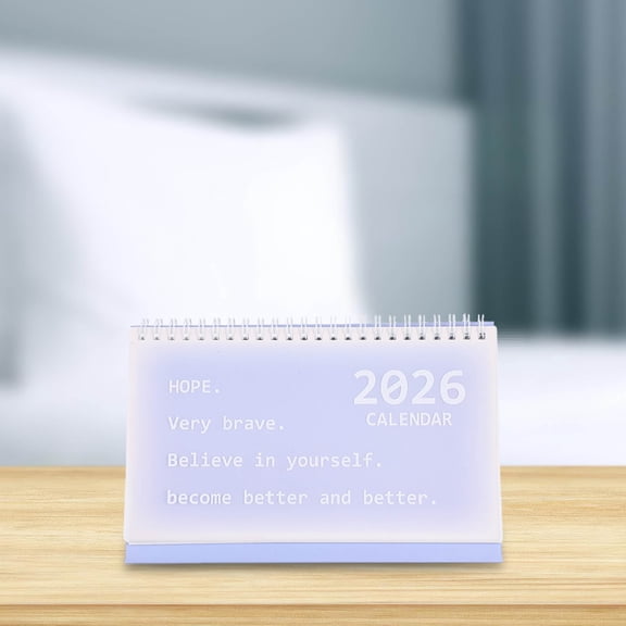 TABLZONE Whiteboard Calendar 2026 Modern Desktop Tent Agenda with Space Saving Design 1Pack