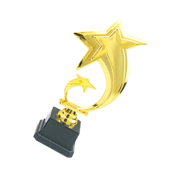 TABLZONE Game Trophy Golden Star with Plastic Base for Award Presentations