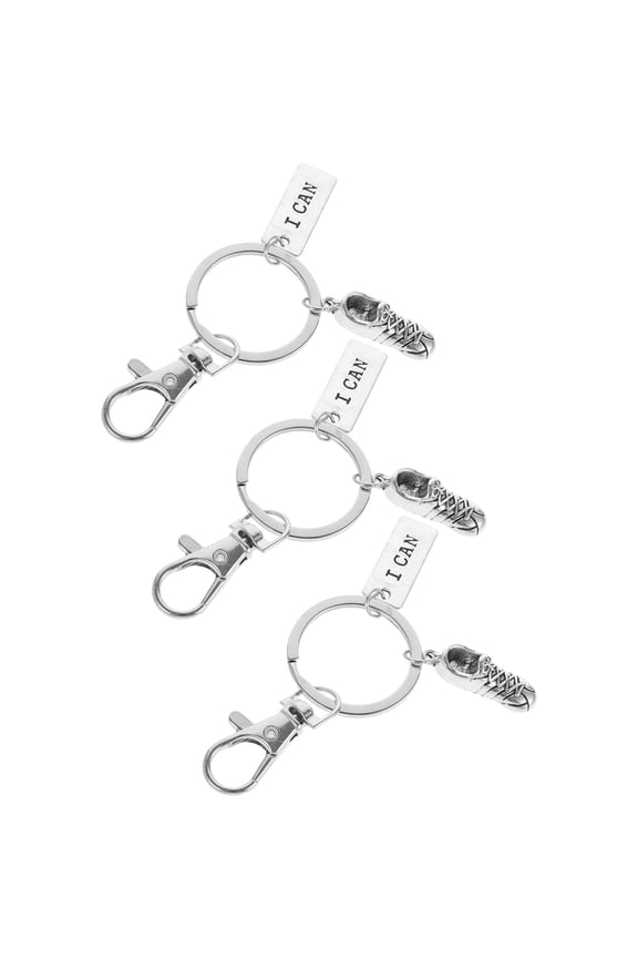 Running Shoe Keychain Accessories Set of 3 Sports Shoe Charm Key