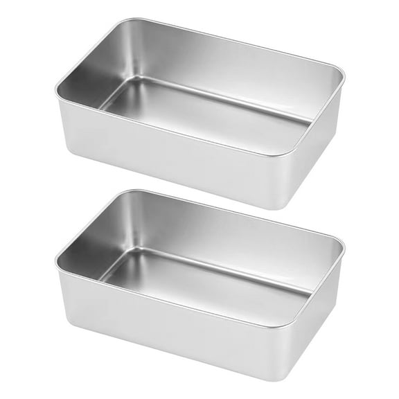 TABLZONE 2pcs Bread Loaf Pans Stainless Steel Baking Accessories for Beginners