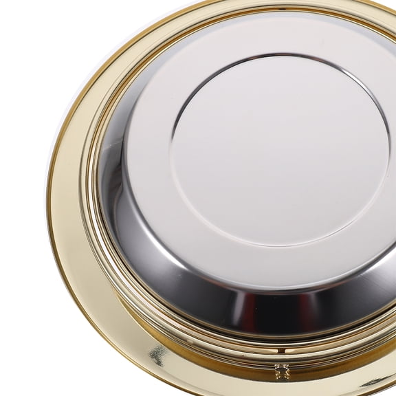 TABLZONE Stainless Steel Recessed Trash Bin Lid with Smooth Edges and Swing Design, Elegant Finish for Kitchen and Bathroom