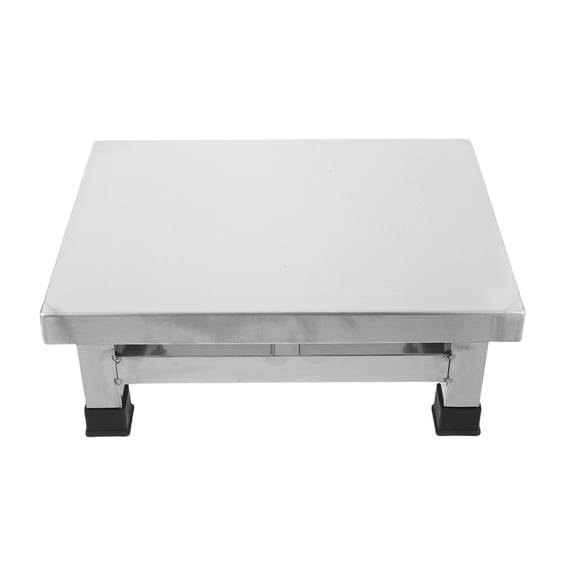 TABLZONE Stainless Steel Shower Step Stool Nonslip Heavy Duty Bathroom Stool for Toilet and Laboratory