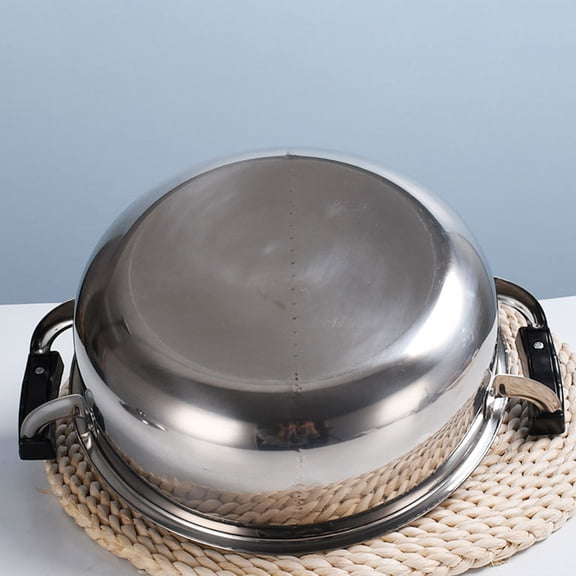 TABLZONE Easy to Clean Double Boiler Pot Stainless Steel Hotpot Cookware 1Pack