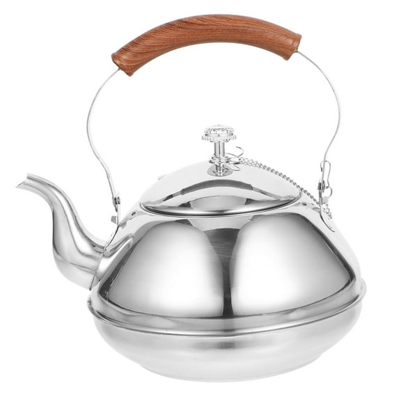 TABLZONE Elegant Stainless Steel Tea Kettle with Built in Strainer for Home Brewing