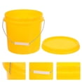 thumbnail image 1 of TABLZONE Yellow Plastic Storage Bucket with Leakproof Lid, Handle for Household Cleaning, Organizing and Storage Solutions, 1 of 8