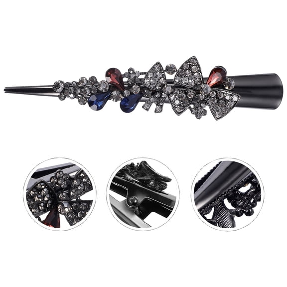 TABLZONE Vintage Rhinestone Hair Clips for Women, Metal Hair Accessories for Weddings and Special Occasions, 1 Pack