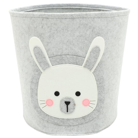 TABLZONE Foldable Grey Laundry Basket with Stiff Breathable Material for Clothes and Sundries