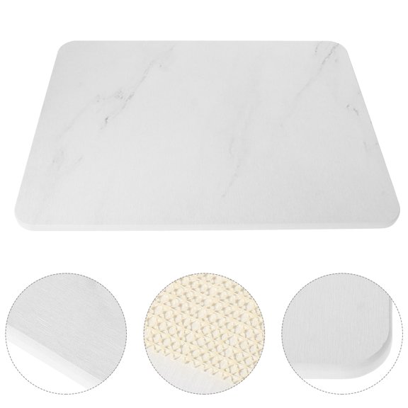TABLZONE Diatomite Drying Mat Non- Water Absorbent Kitchen Counter Decor for Home Use